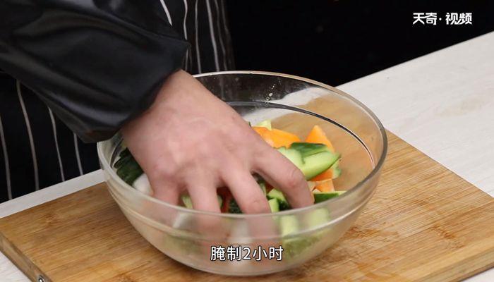 三色泡菜的做法 三色泡菜怎么做